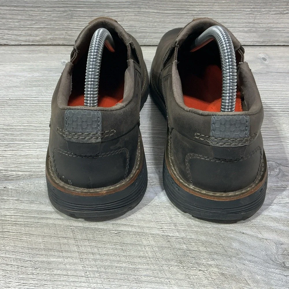 Merrell Realm Moc Shoes Mens 8 Slip On Round Toe Comfort Low Top J42147 Brown